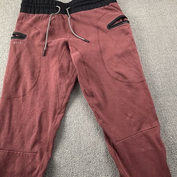 Bylt Basics Pants Adult Size Large Red Jogger Sweatpants Active Casual Men's - Picture 4 of 12